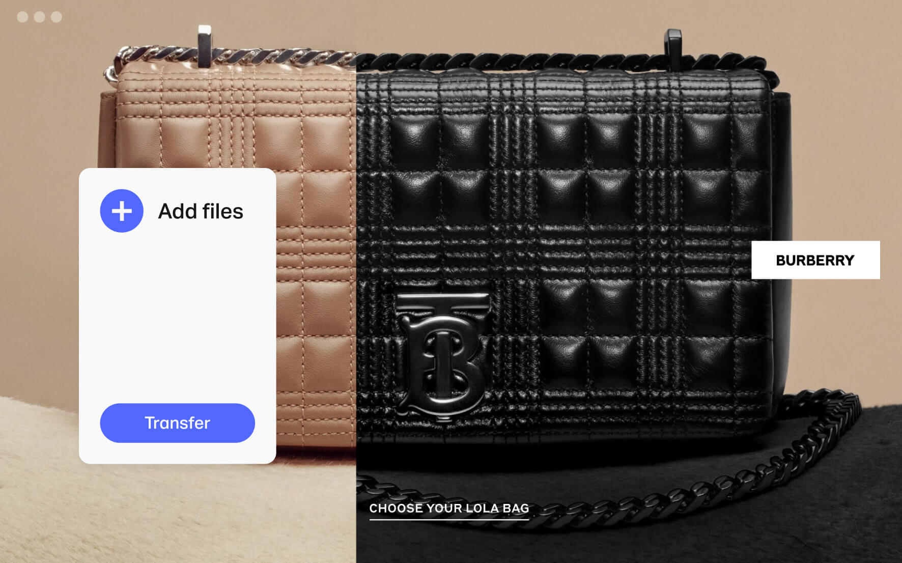 Burberry wallpaper on WeTransfer