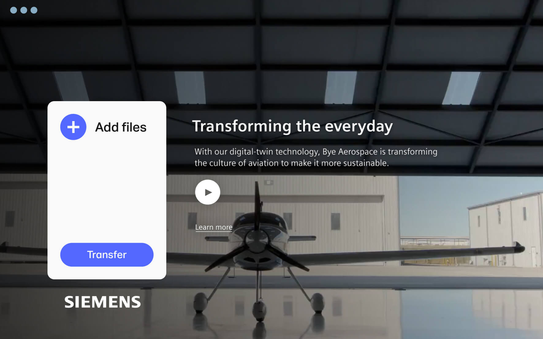 Siemens wallpaper on WeTransfer