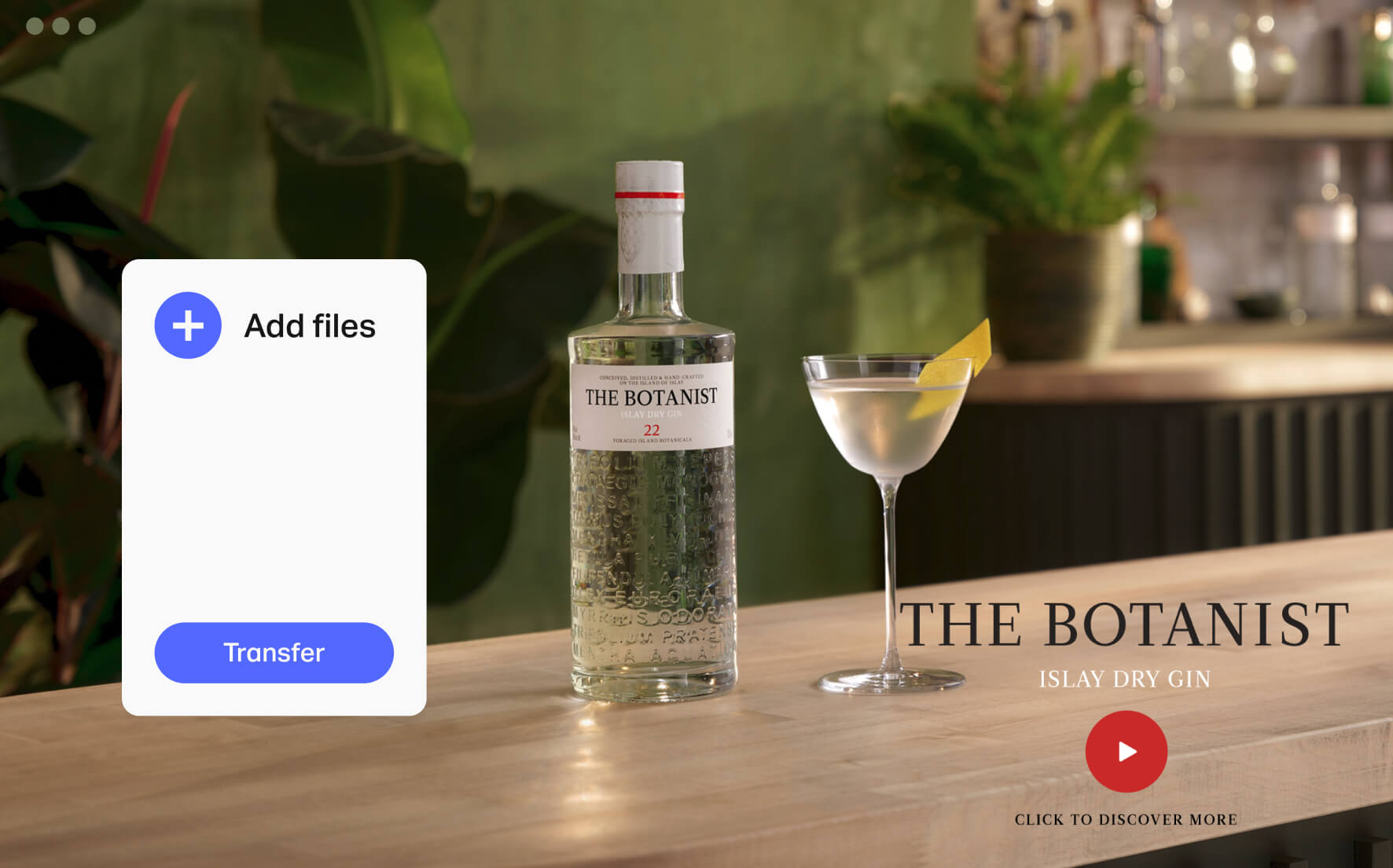 The Botanist wallpaper on WeTransfer