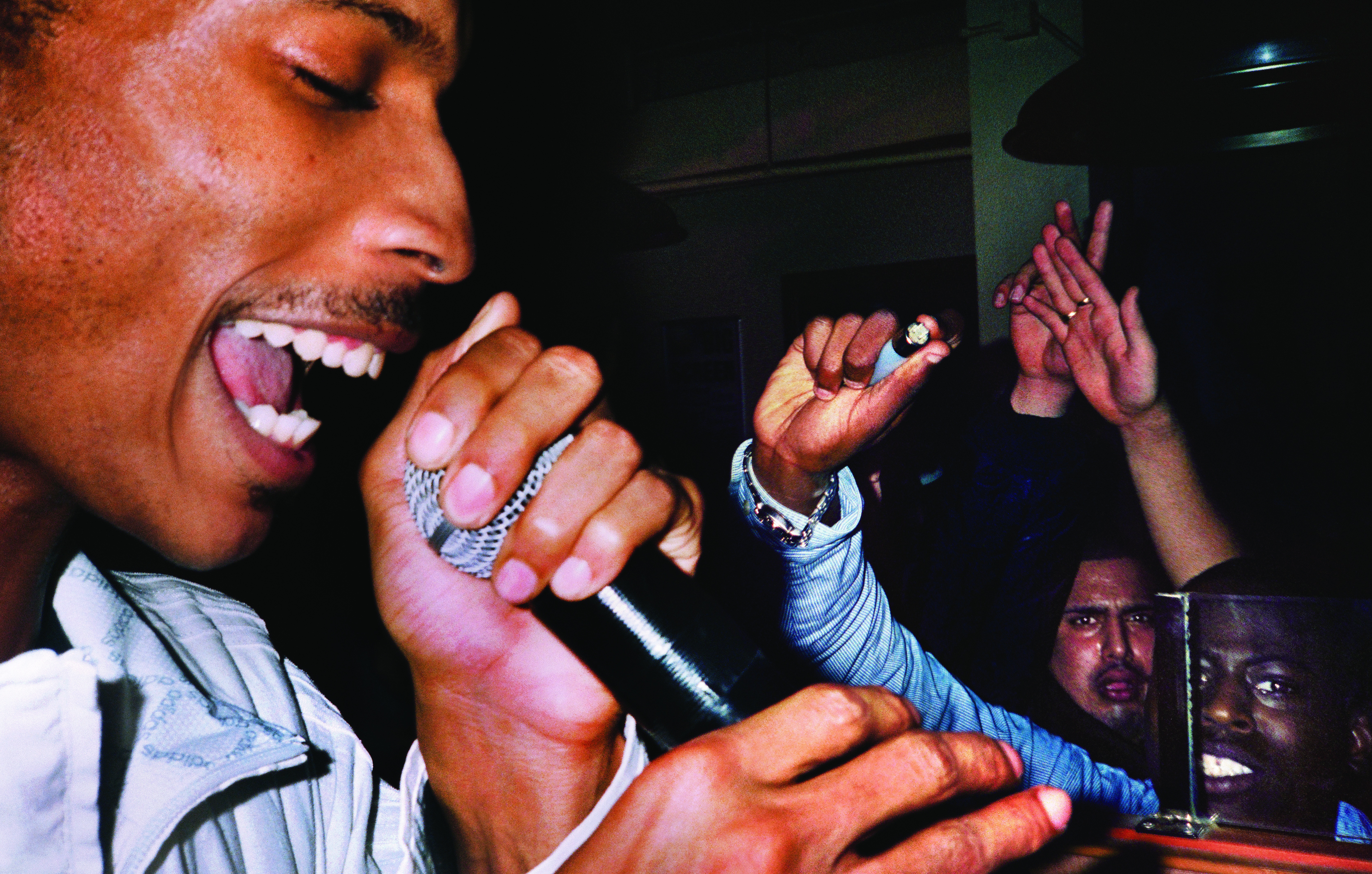 A close-range photograph from the early grime scene