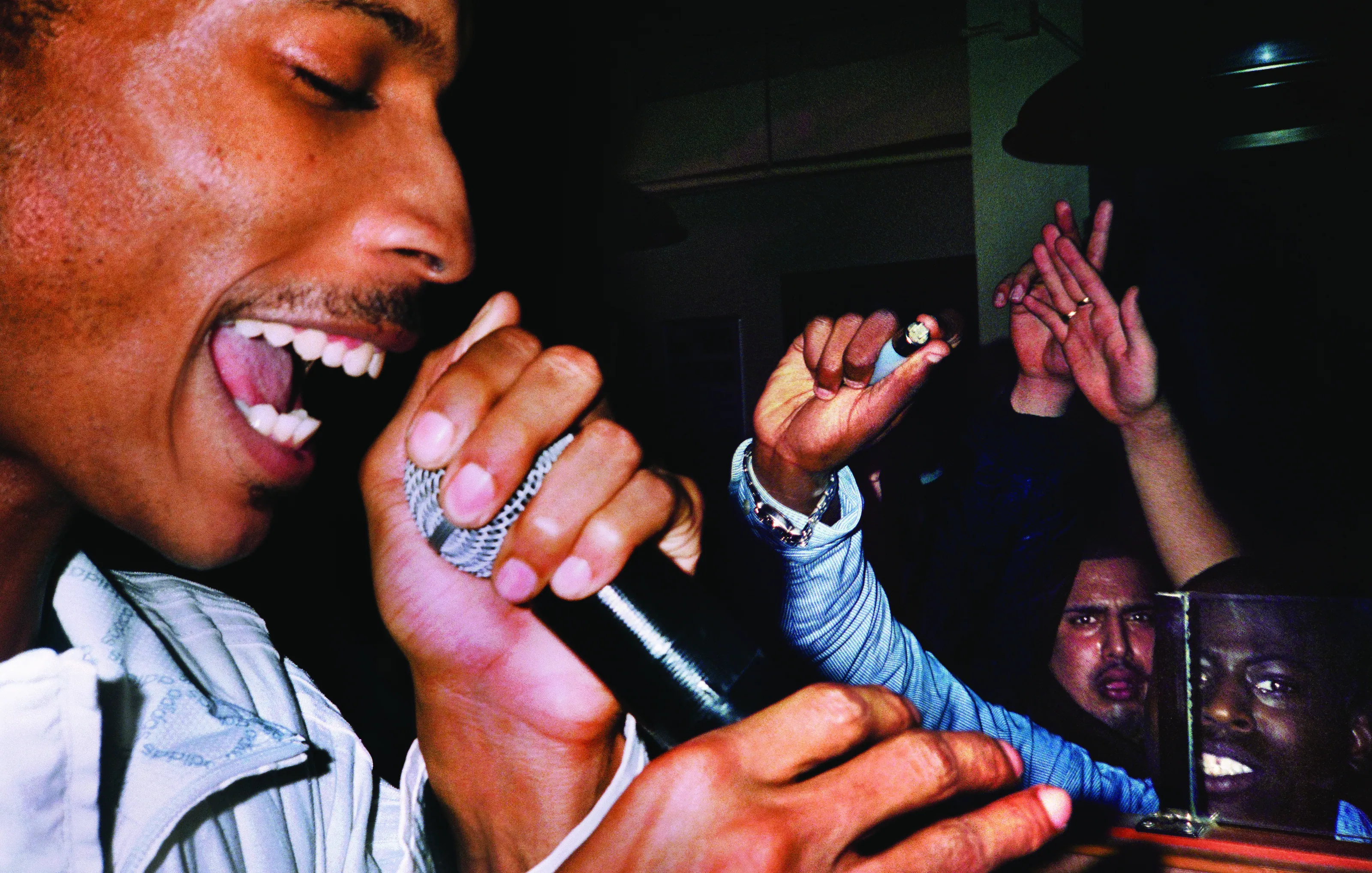 A close-range photograph from the early grime scene